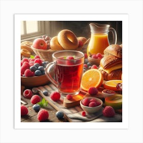 Breakfast In Bed 1 Art Print