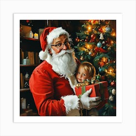 Christmas Father5 Art Print