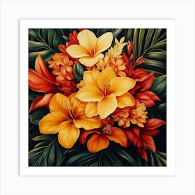 Hawaiian Flowers Art 7 Art Print