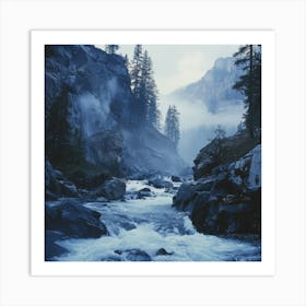 Yosemite River Art Print