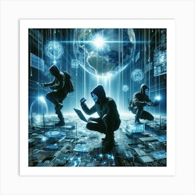 Cyber Warriors Art Print