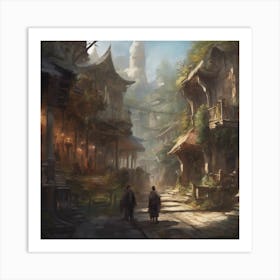 Fantasy City 74 Art Print