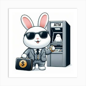 ATM Bunny Art Print