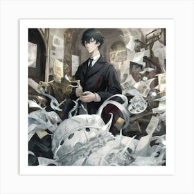 Anime Sherlock  Art Print