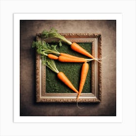 Carrots In A Frame 36 Art Print