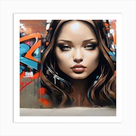 Graffiti Girl Art Print