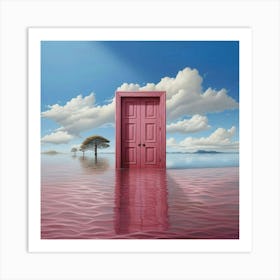 Pink Door Art Print