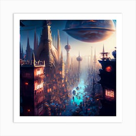 Sci-Fi City Art Print