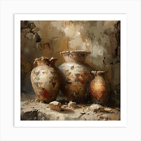 Three Vases Art Print