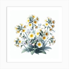 Flowers of Cowslip 1 Art Print