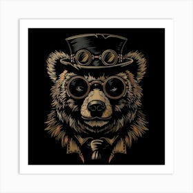 Steampunk Bear 41 Art Print