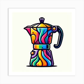 Coffee Maker Vector Illustration 2 Art Print