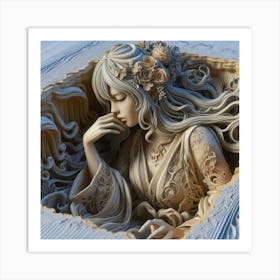 Girl in Wonder Art Print