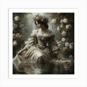 Mystical pond Art Print