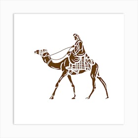 Camel Rider Art Print