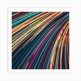 Abstract Light Trails 2 Art Print