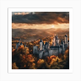 Castle In The Forest 2 Art Print