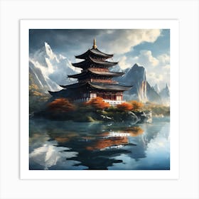 Chinese Pagoda Art Print