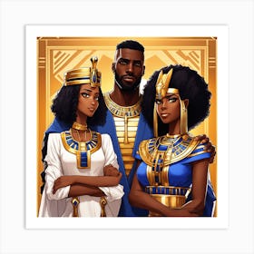 Egyptian Family Portrait Art Print