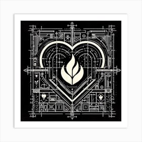 Heart Of Fire 2 Art Print