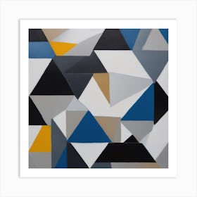 4-Abstract Triangles Art Print