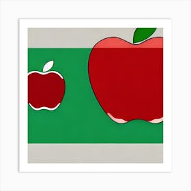 Apple Minimalistic Art Print Art Print