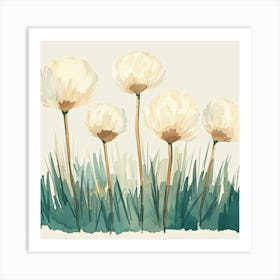 Watercolor Flowers 1 Art Print