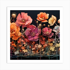 stunning bouquet of roses Art Print