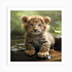 Tiger Cub Art Print