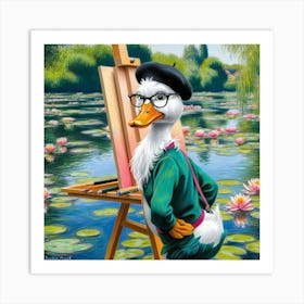 Duck Painting 10 Art Print