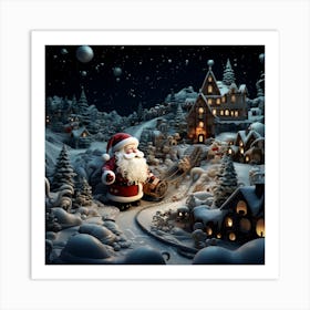 Santa'S Village 2 Art Print