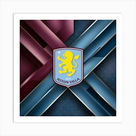 Aston Villa F.C Logo Wall Art 18 Art Print