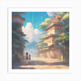 Village of Naruto Art Print