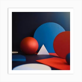 Abstract Spheres Art Print