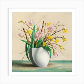 Tulips In A Vase 5 Art Print