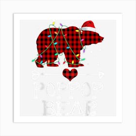 Red Plaid Poppop Buffalo Matching Family Pajama Christmas Art Print