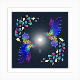 Hummingbirds Art Print