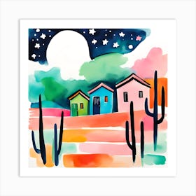 El Paso Under The Moon 04 1 Art Print