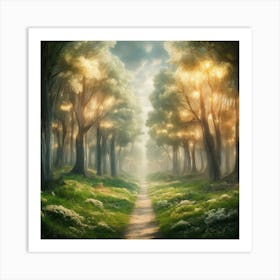 Path In The Forest 4 Art Print