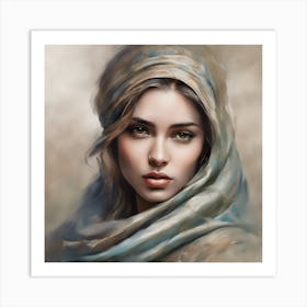 Portrait Of A Woman 6 Art Print