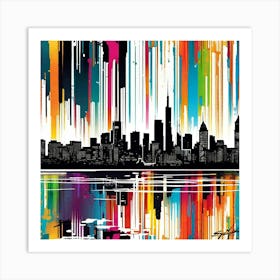 Chicago Skyline 11 Art Print