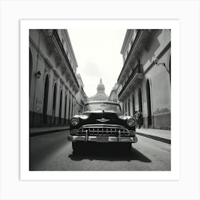 Old Car In Cuba 4 Art Print