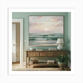 Sunrise At The Beach Art Print