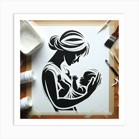 Mother And Baby Art Print