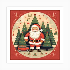 Christmas Santa 2 Art Print