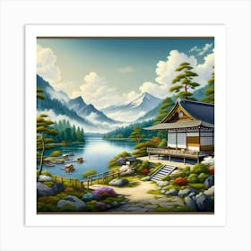 Japanese House Art Print