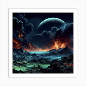 Dark Scene Art Print