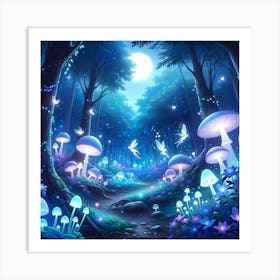 Fairy Forest Dreamscape 1 Art Print