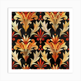 Ornate Floral Pattern Art Print