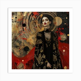 Gothic Woman 1 Art Print